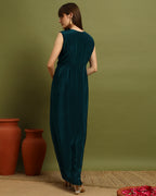 Emerald Green Draped Gown