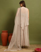 Ivory Mirage Embroidered Layered Set