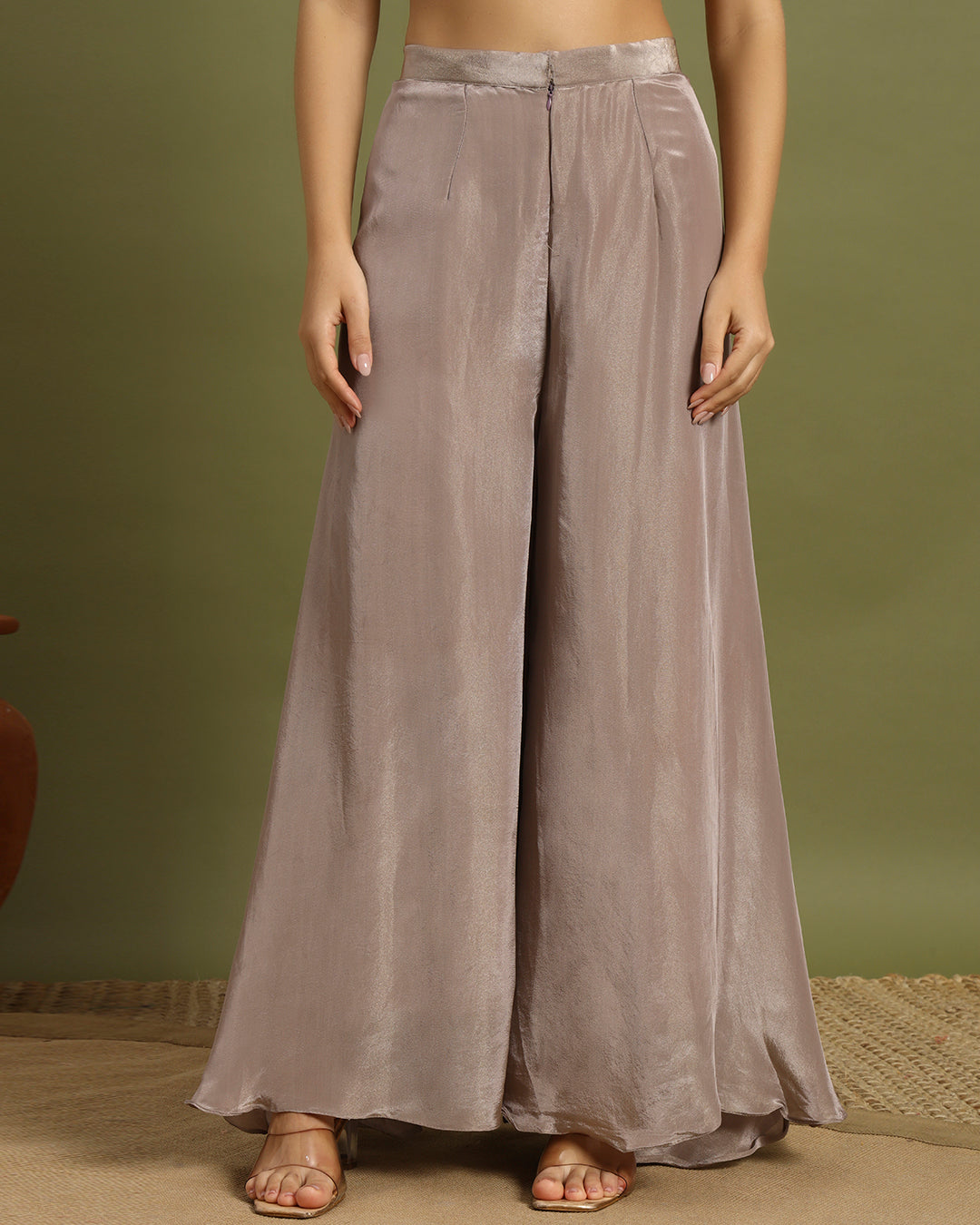 Lilac Mist Sequin Cape Set