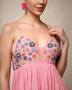 Sunset Bloom Tiered Maxi Dress