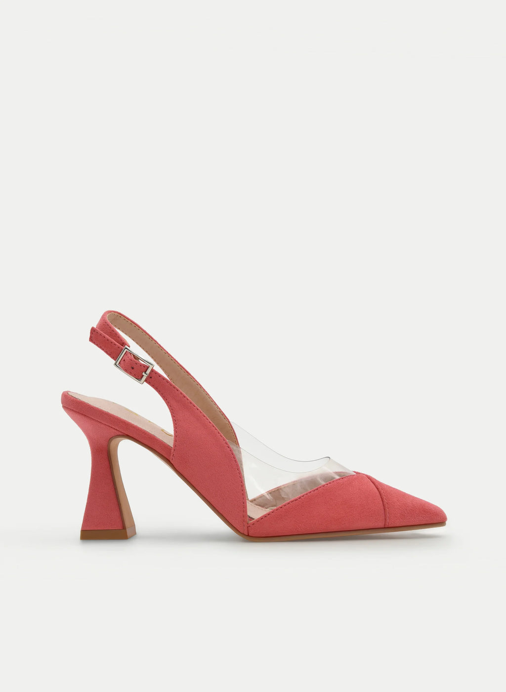 Coral Slingback Heels