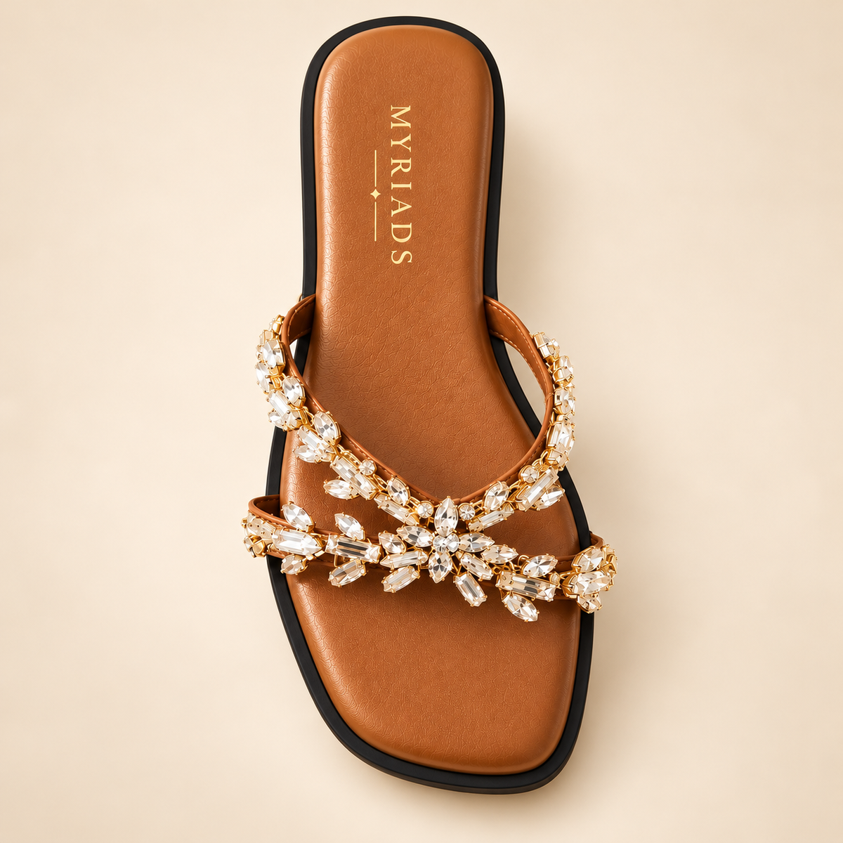 Myriads Luxury Crystal Embellished Flats