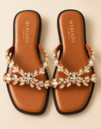 Myriads Luxury Crystal Embellished Flats