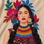 Pearl Portrait Embroidered Ivory Co-Ord Set