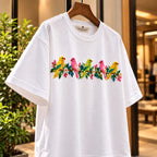 Myriads Bird Embroidery T-Shirt