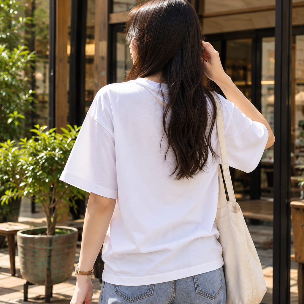 Myriads Bird Embroidery T-Shirt