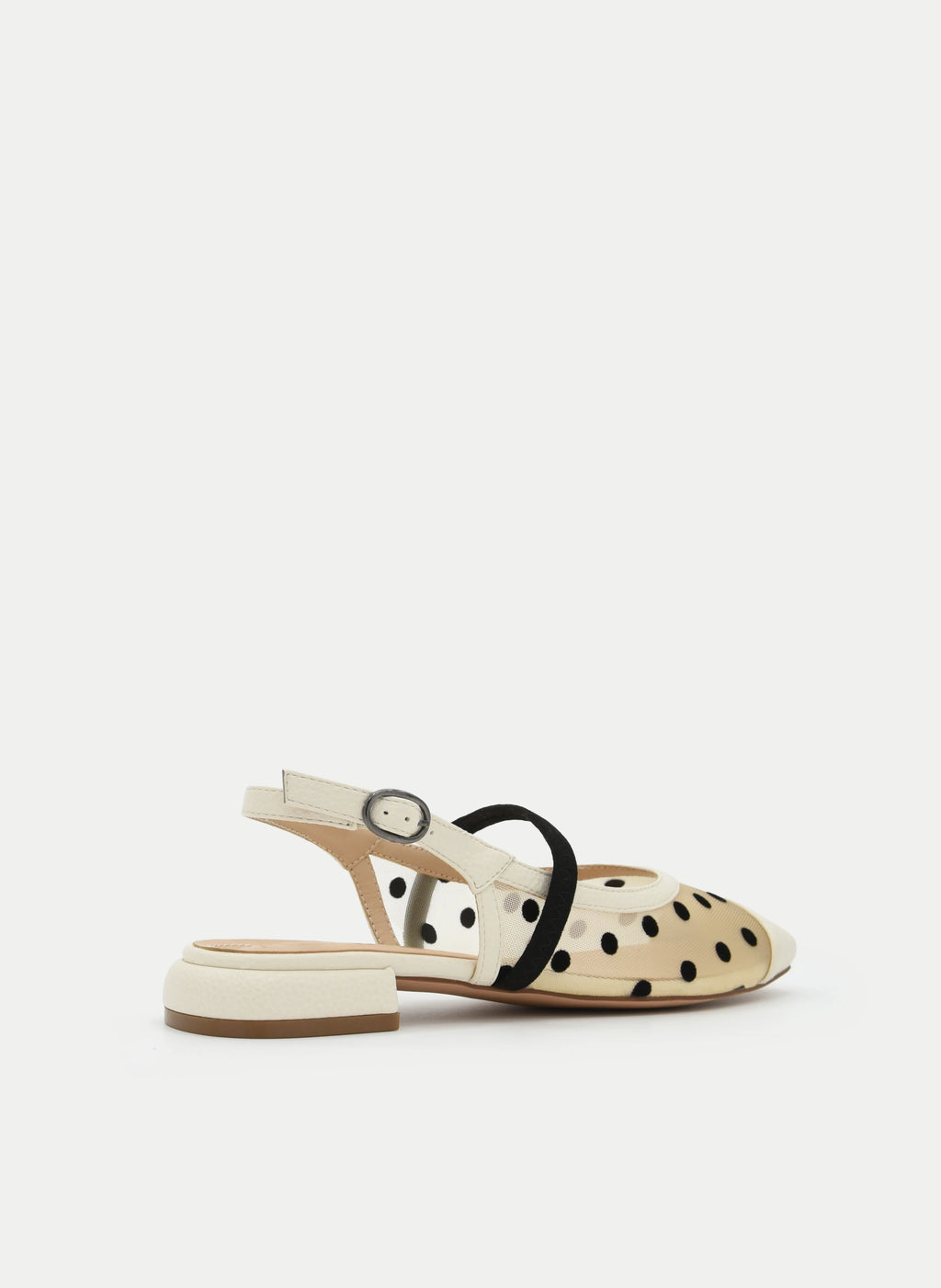 Dotty Mesh Slingbacks