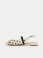 Dotty Mesh Slingbacks